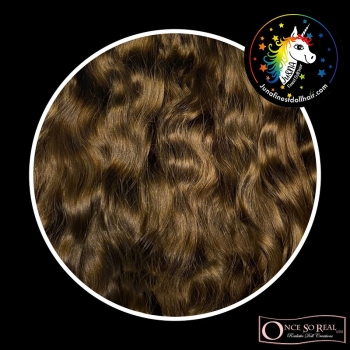 Ju&Na Finest Doll Hair wavy / curly *Mocca Brown