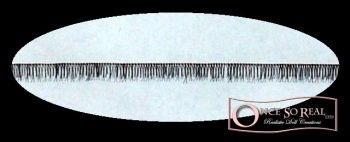 Wimpern auf hellem Strang *schwarz 2 - 3 mm
